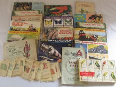 16 tea / cigarette card books, Kensitas silk cards (flags of the world) and a sealed pack of