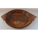 Large rustic wooden dough / bread bowl L 60 cm
