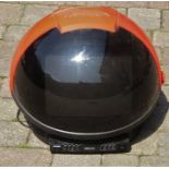Retro Philips Discoverer portable TV in the form of a space helmet H 39 cm (untested)