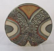 Louis Hudson studio pottery Troika style vase H 17 cm