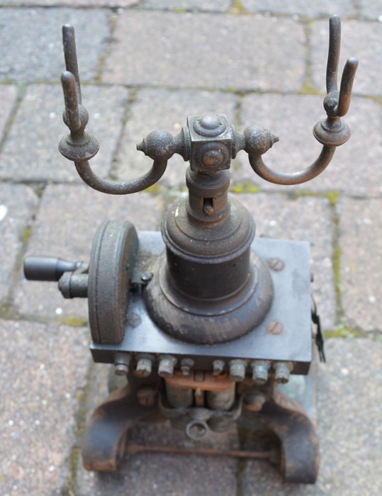 2 sets of stair rods, early 20th century telephone (incomplete), hearth tidy, cobbler's last, kettle - Image 2 of 3