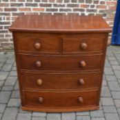 Victorian chest of drawers H 98 cm L 91 cm D 52 cm