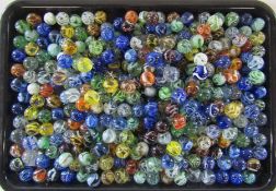 Jar of marbles H 16 cm, size of marbles 1.5 cm