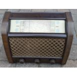 Vintage GEC BC5444 radio in a wood & Bakelite case (untested)