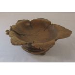 German Black Forest wooden musical leaf dish (currently not working) L 23 cm