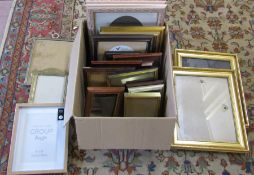 Box of various sized picture / photo frames