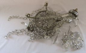 Cut glass chandelier (af)