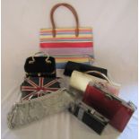 Selection of ladies handbags inc Next, Frank Usher, Butler and Wilson (af), Jane Shilton, Bulaggi