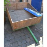 Wooden garden trailer 45" by 49.5" for a ride on mower/small tractor, Ring lighting board and