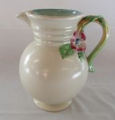 Clarice Cliff Newport Pottery 'My Garden' jug no 895 H 23 cm