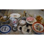 Various ceramic items including collectors plates, glassware etc (3 boxes)