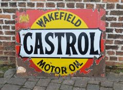 Wakefield Castrol Motor Oil enamel sign 122 cm x 92 cm