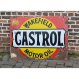 Wakefield Castrol Motor Oil enamel sign 122 cm x 92 cm