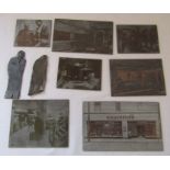 Lincolnshire interest - set of Grimsby printing plates relating to Whiteheads Tailors and