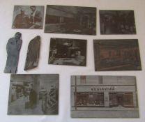 Lincolnshire interest - set of Grimsby printing plates relating to Whiteheads Tailors and