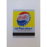 Andy Warhol (1928-1987) framed print 'Close cover before striking (Pepsi cola)' published in