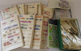 Assorted stamps and cigarette cards