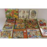 13 assorted jigsaws inc Victory, Falcon, High Spot, Beatrix Potter, Disney, Waddingtons etc