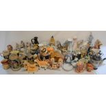 Various ceramic figures, vases, etc (2 boxes)