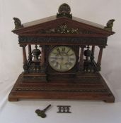 Late 19th century century Lenzkirch German mantel clock serial number 575355 c.1881 L 50 cm H 45 cm