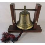 Royal Engineers bell from bar at Coningsby H 29 cm L 37 cm