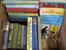 Assorted vintage children's books and annuals inc White Fang, Lone Ranger, The stuffed owl and