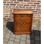 Oak reproduction chest of drawers / bedside cabinet H 71 cm W 56 cm D 40 cm