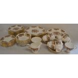 Colclough part dinner & tea service comprising 10 cups & 9 saucers, 2 sandwich plates, 8 dinner