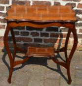 Edwardian mahogany occasional table with inlay top