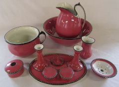 Soho Pottery toilet set and matching dressing table set