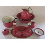 Soho Pottery toilet set and matching dressing table set