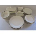 Royal Doulton 'Platinum Concord' pattern 8 place part dinner service