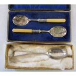 William IV silver teaspoon London 1836 weight 0.64 ozt & a cased pair of silver plated teaspoons