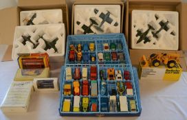 8 boxed Atlas Group boxed planes, various diecast vehicles & a Matchbox Series Collectors Box