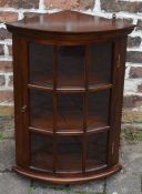 Small mahogany Georgian style corner cupboard