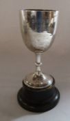 Silver cup 'N.W.C 1924 Club Team M.W.M.C.C no 2 J H Davies A S Jones W J Kellett' height excluding