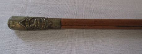 Lincolnshire Regiment bamboo swagger stick L 68 cm