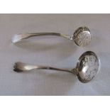 Early Georgian silver sugar sifter spoon London 1816 weight 1.07 ozt maker Richard Turner, L 14 cm