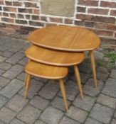 Nest of 3 Ercol pebble tables