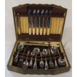 Cased part canteen of cutlery