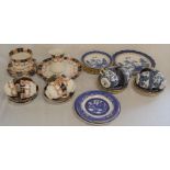 Booths Real Old Willow pattern tea service & a St Michaels part tea service & some willow pattern