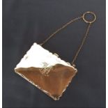 Silver card holder / purse Birmingham 1914 9.5 cm x 6.5 cm weight 2.60 ozt