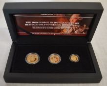 Hattons of London George III 200th Anniversary Heritage Gold Sovereign Prestige Set comprising a