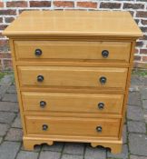 Kevin P Burks/Cobweb Craft bespoke oak chest of drawers Ht89cm L74cm D48cm