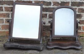 2 Victorian toilet mirrors for restoration