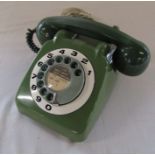 1960s vintage plastic green GPO telephone no 706 PLA66/2A