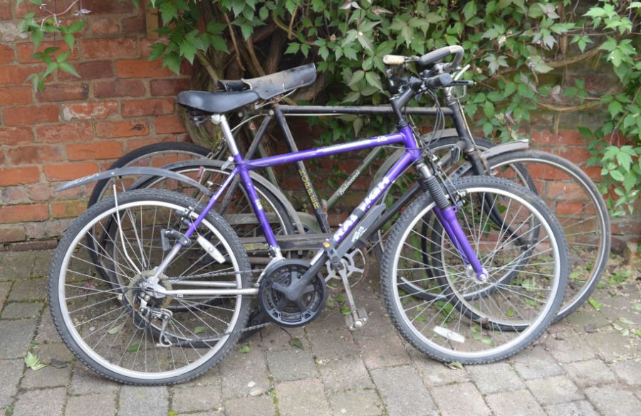 Balmoral bicycle, Hopper bicycle and a Raleigh Activator bicycle