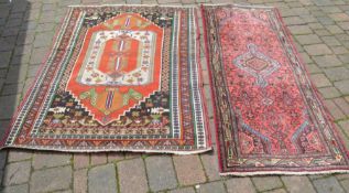 Persian runner 80 cm x 197 and a Persian carpet 176 cm x 125 cm
