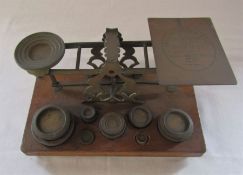 Set of Inland letter postal scales and weights