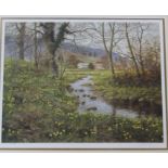 Framed limited edition print 'Early Spring' by William R Makinson, signed and numbered in pencil
